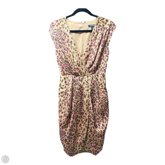 Dress Casual Short By Express In Animal Print, Size: S