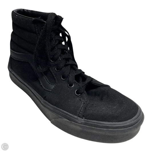 Shoes Sneakers By Vans In Black, Size: 7.5