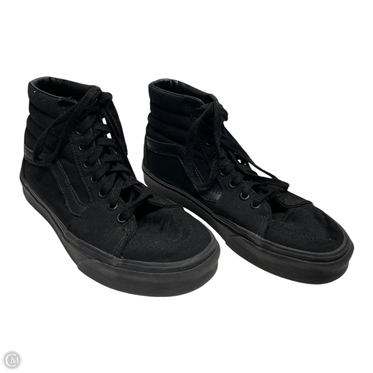 Shoes Sneakers By Vans In Black, Size: 7.5