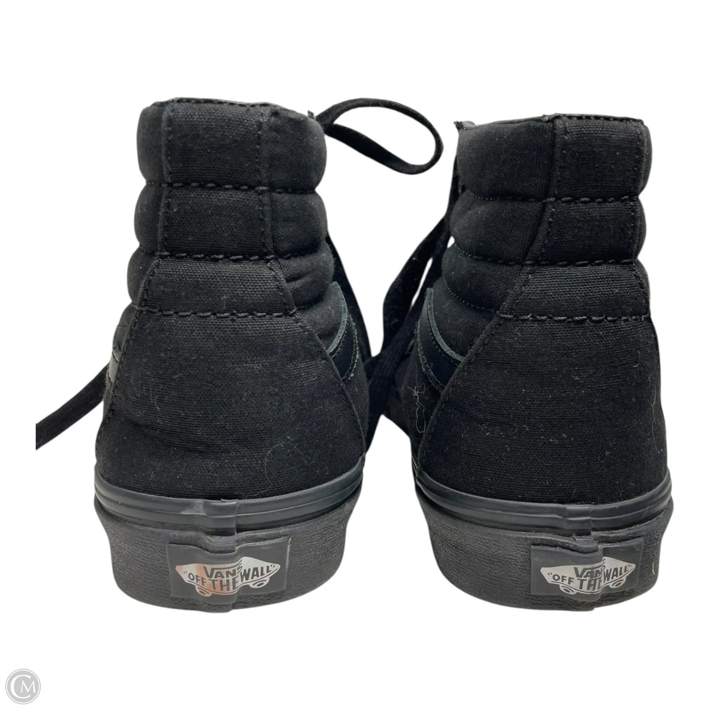 Shoes Sneakers By Vans In Black, Size: 7.5