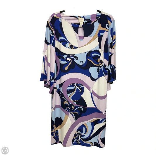 Dress Casual Short By Chicos In Blue & Purple, Size: L