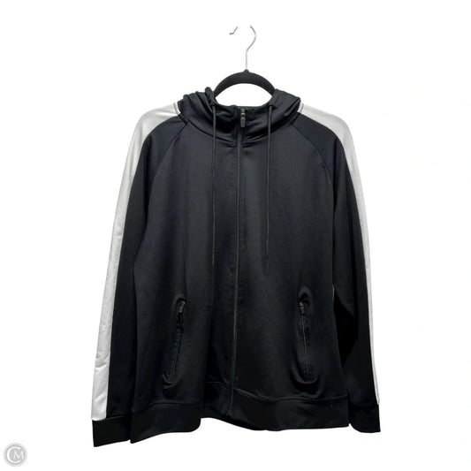 Athletic Jacket By tezosports In Black & White, Size: Xl