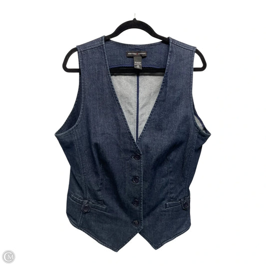 Vest Other By New York And Co In Blue, Size: 18