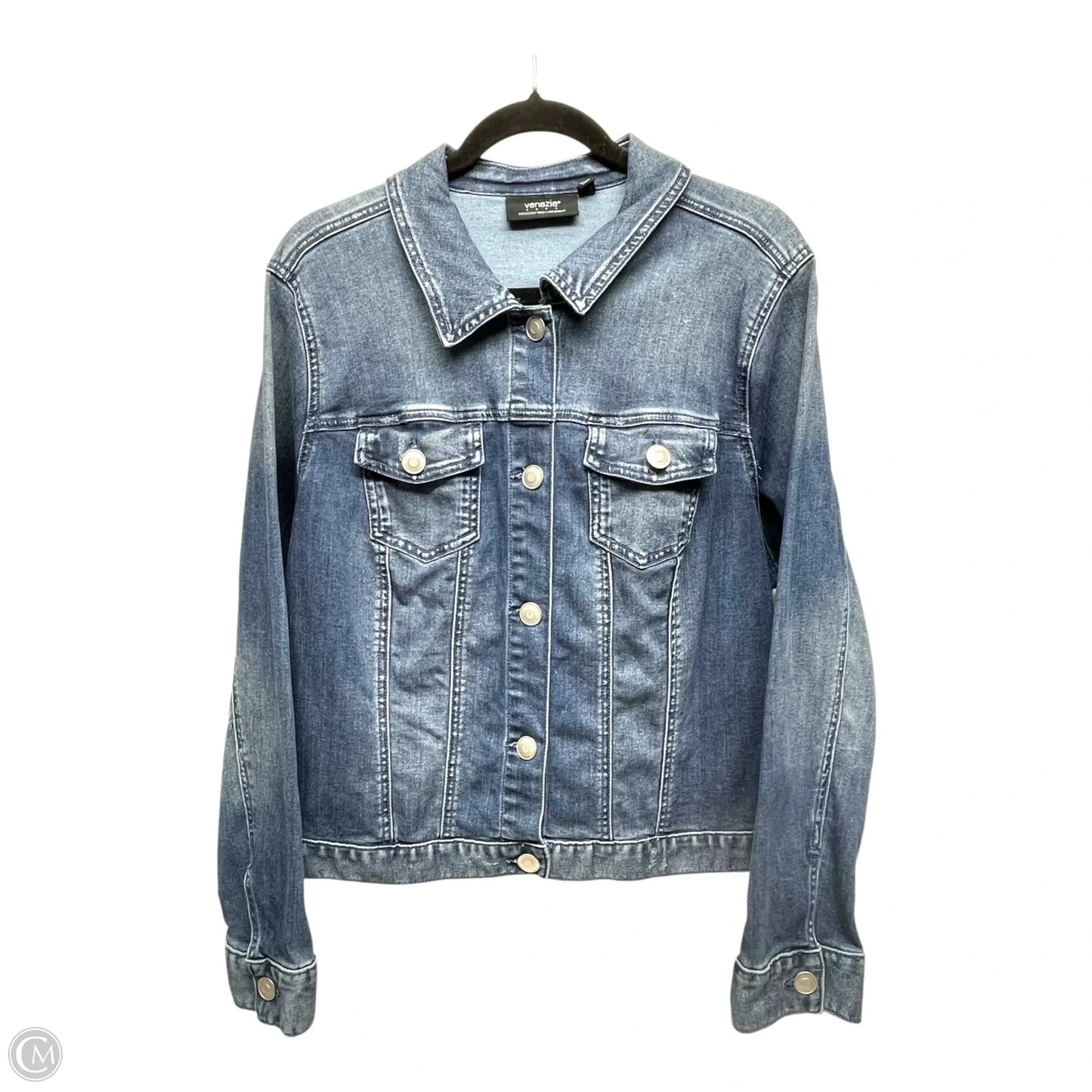 Jacket Denim By Venezia In Blue Denim, Size: 20
