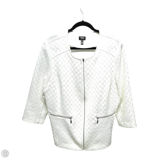 Blazer By Rafaella In White, Size: 16