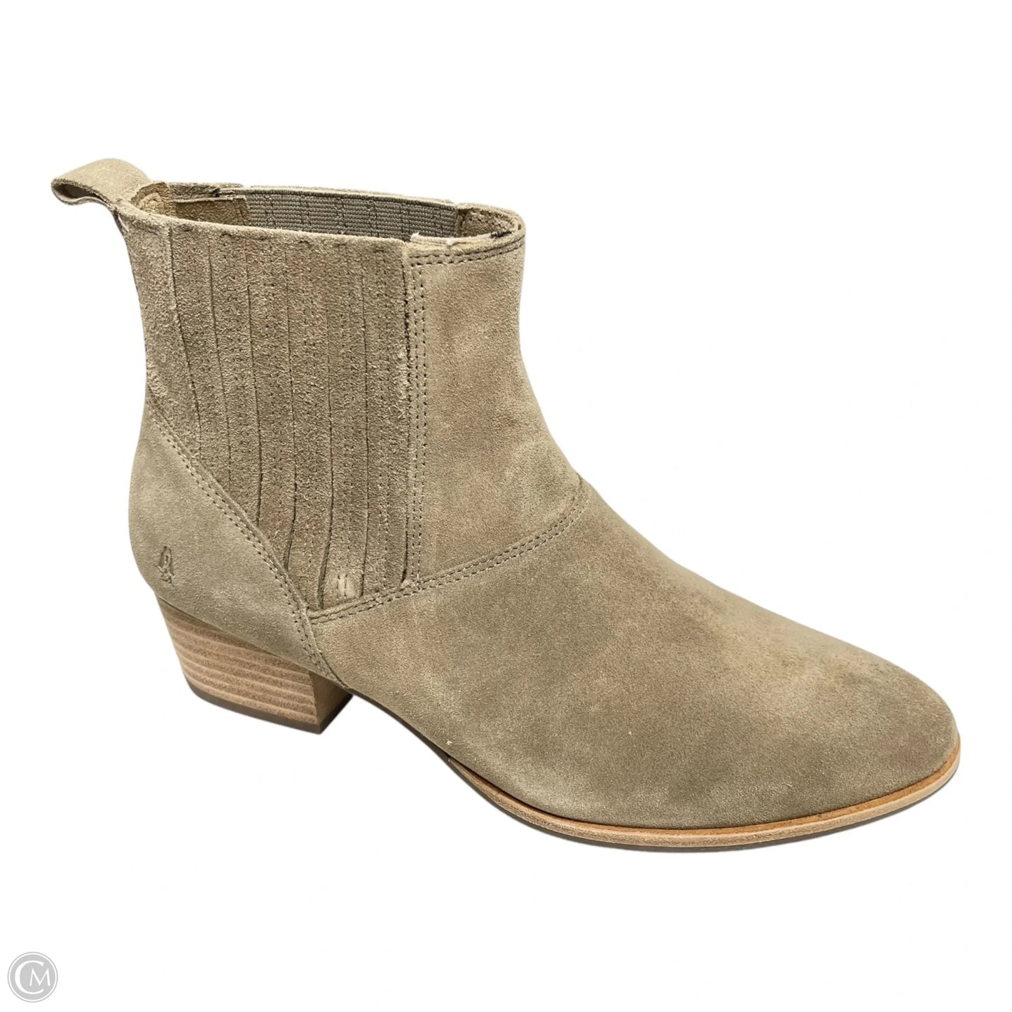 Boots Ankle Heels By Hush Puppies In Taupe, Size: 9.5