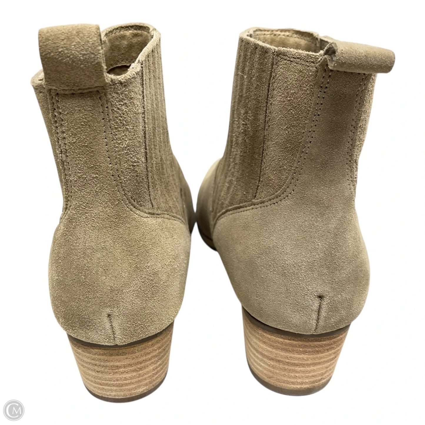 Boots Ankle Heels By Hush Puppies In Taupe, Size: 9.5