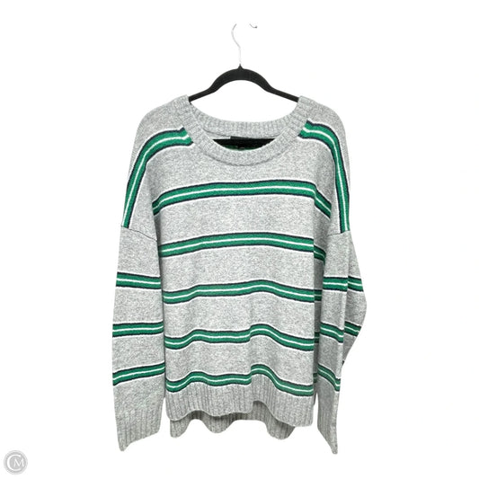 Sweater By J. Crew In Green & Grey, Size: Xl