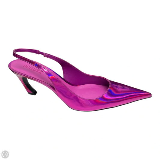 Shoes Heels Kitten By Schutz In Purple, Size: 10