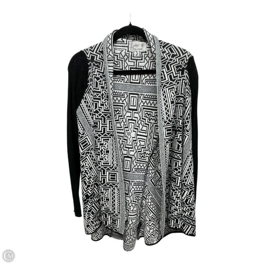 Cardigan By Field Flower In Black & White, Size: M