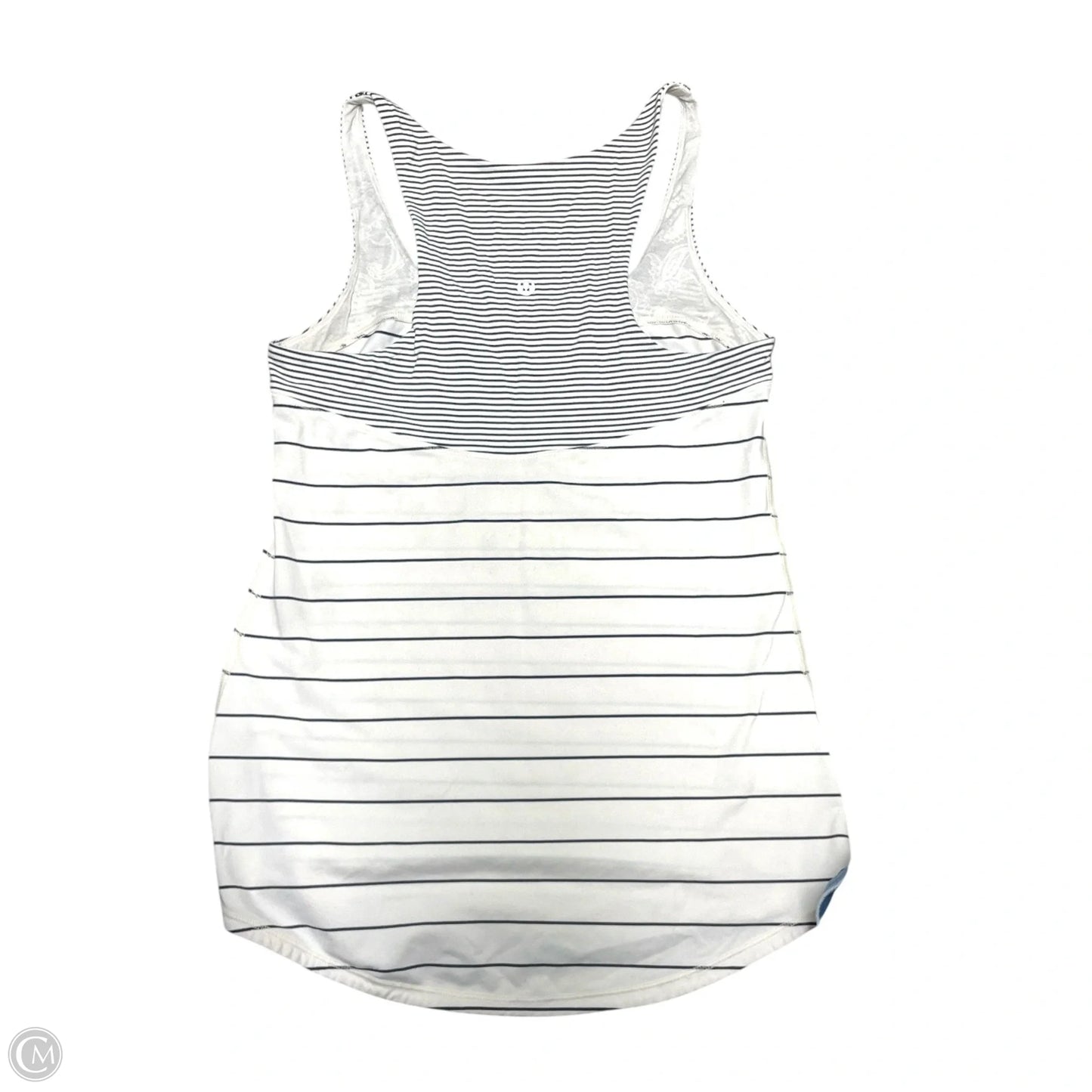 Athletic Tank Top By Lululemon In Black & Cream, Size: S