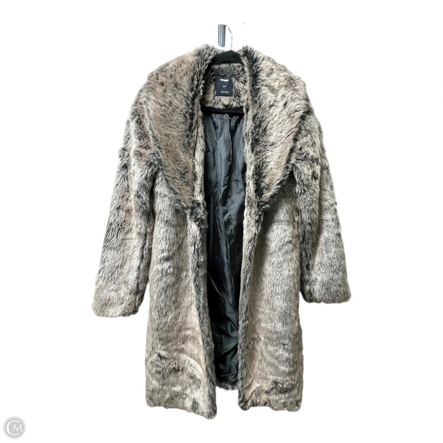 Coat Faux Fur & Sherpa By Cotton On In Black & Brown, Size: Sp