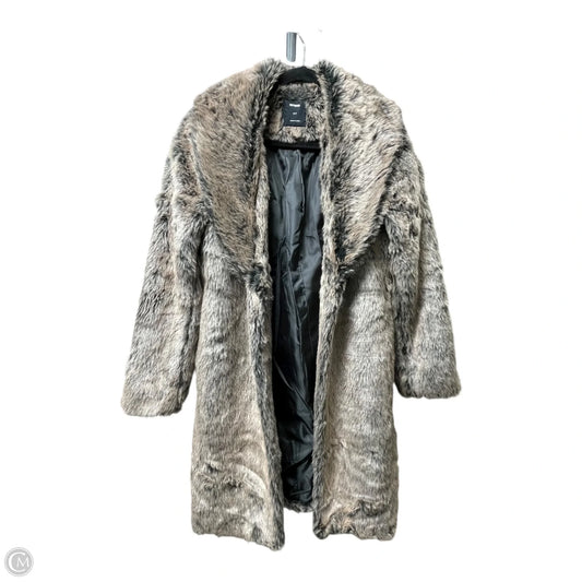 Coat Faux Fur & Sherpa By Cotton On In Black & Brown, Size: Sp
