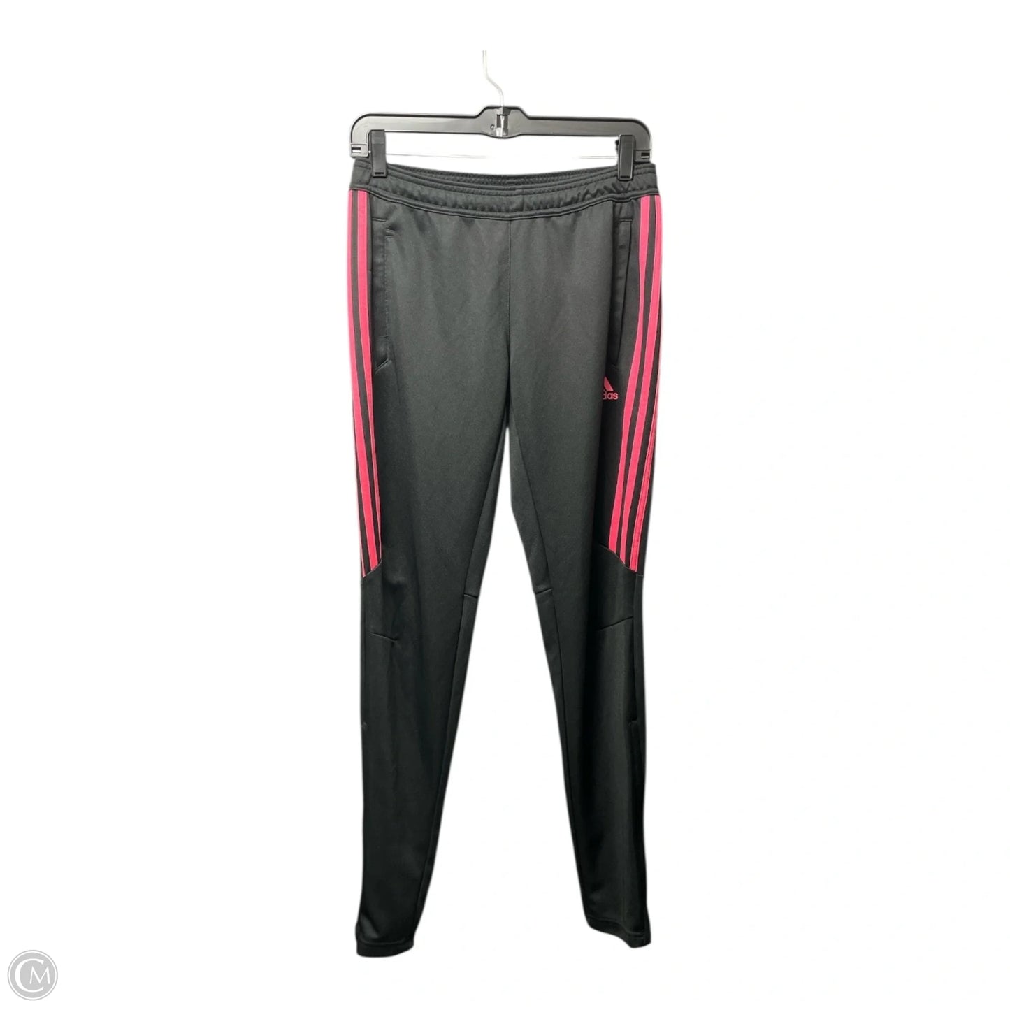 Athletic Pants By Adidas In Black & Pink, Size: S