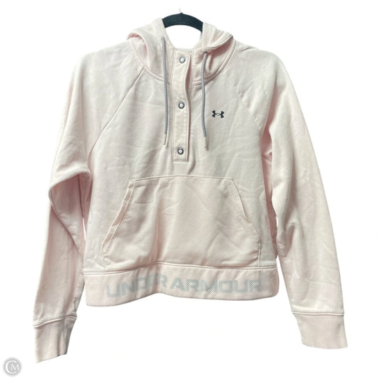 Athletic Sweatshirt Hoodie By Under Armour In Pink, Size: Xs