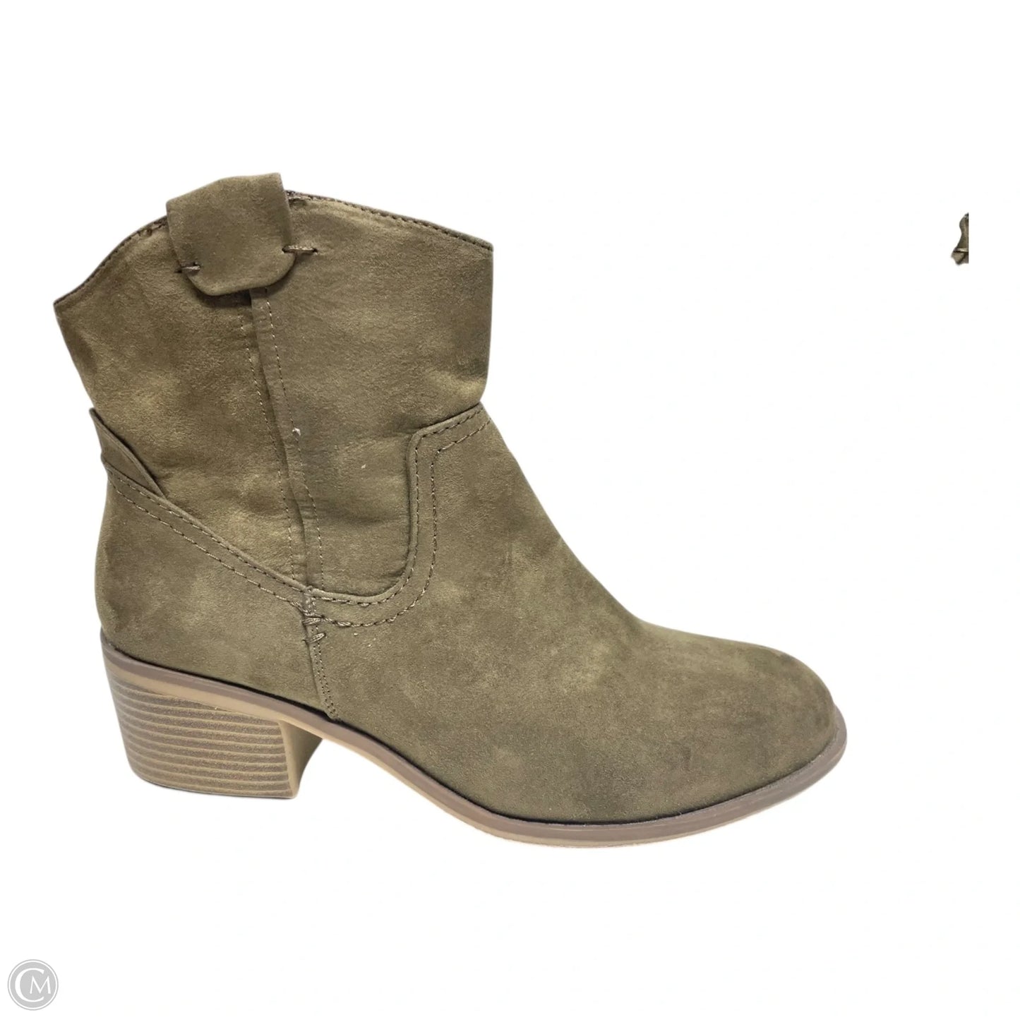 Boots Ankle Heels By Merona In Green, Size: 10