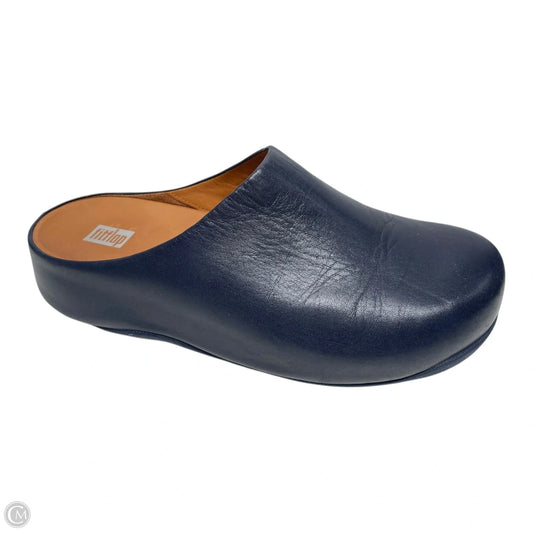 Shoes Heels Platform By Fitflop In Blue, Size: 9