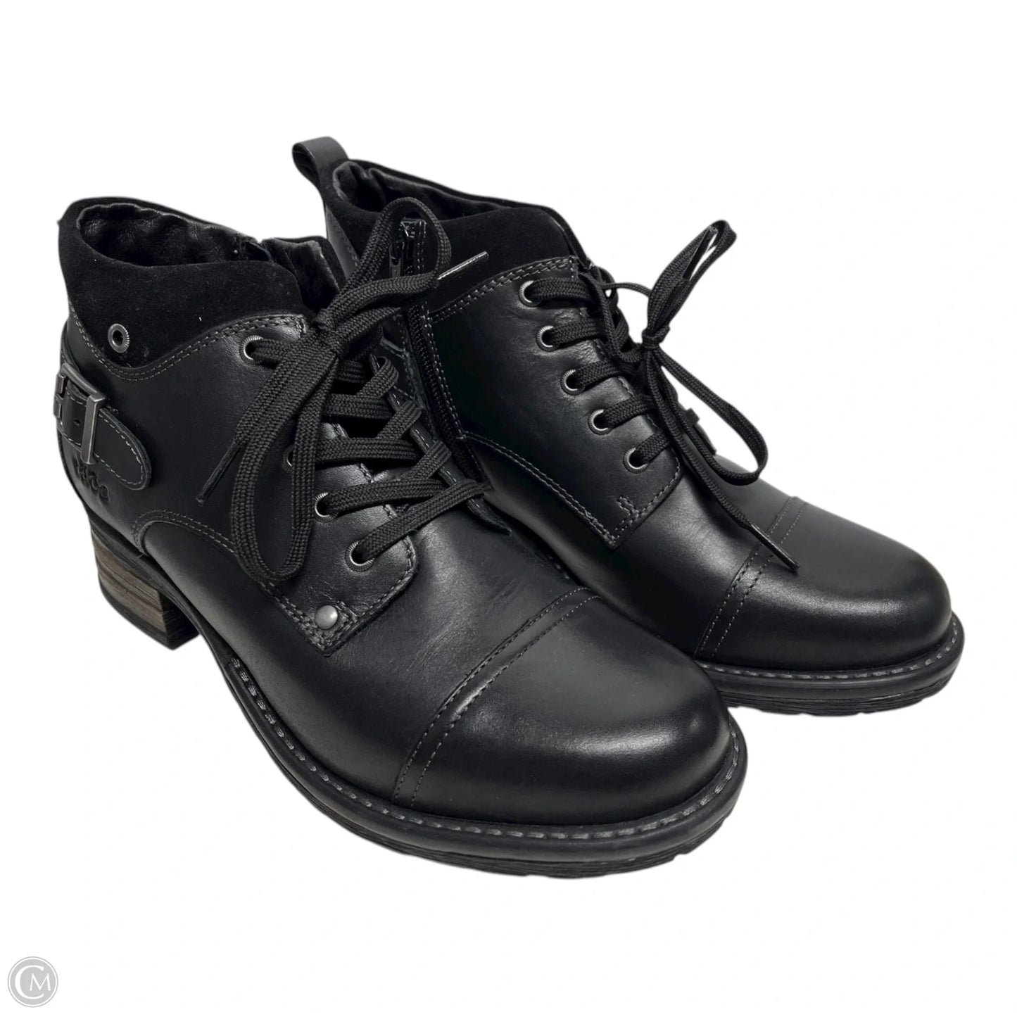 Boots Ankle Heels By Taos In Black, Size: 9.5