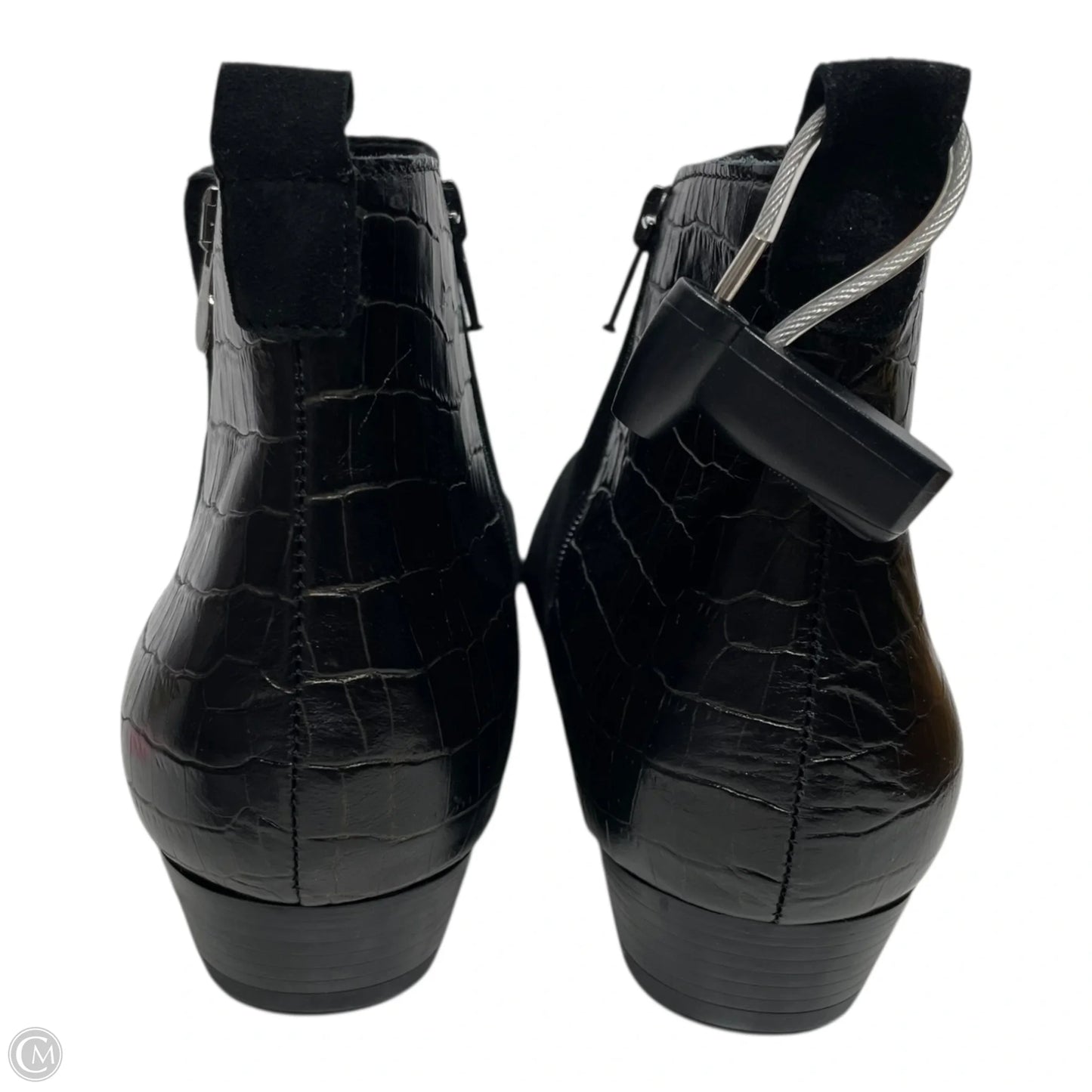 Boots Ankle Heels By Munro In Black, Size: 9.5