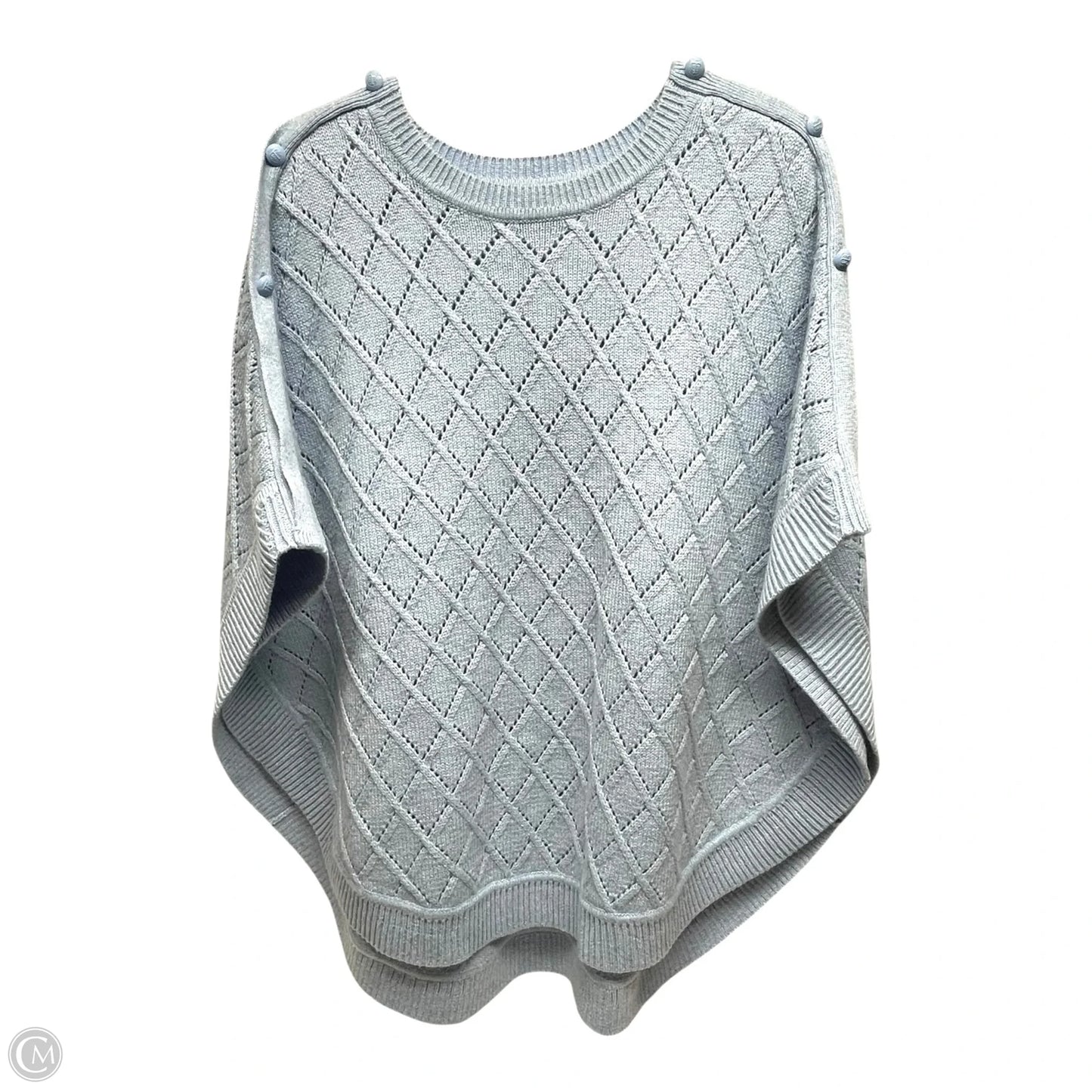 Poncho By Talbots In Blue, Size: L