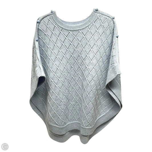 Poncho By Talbots In Blue, Size: L