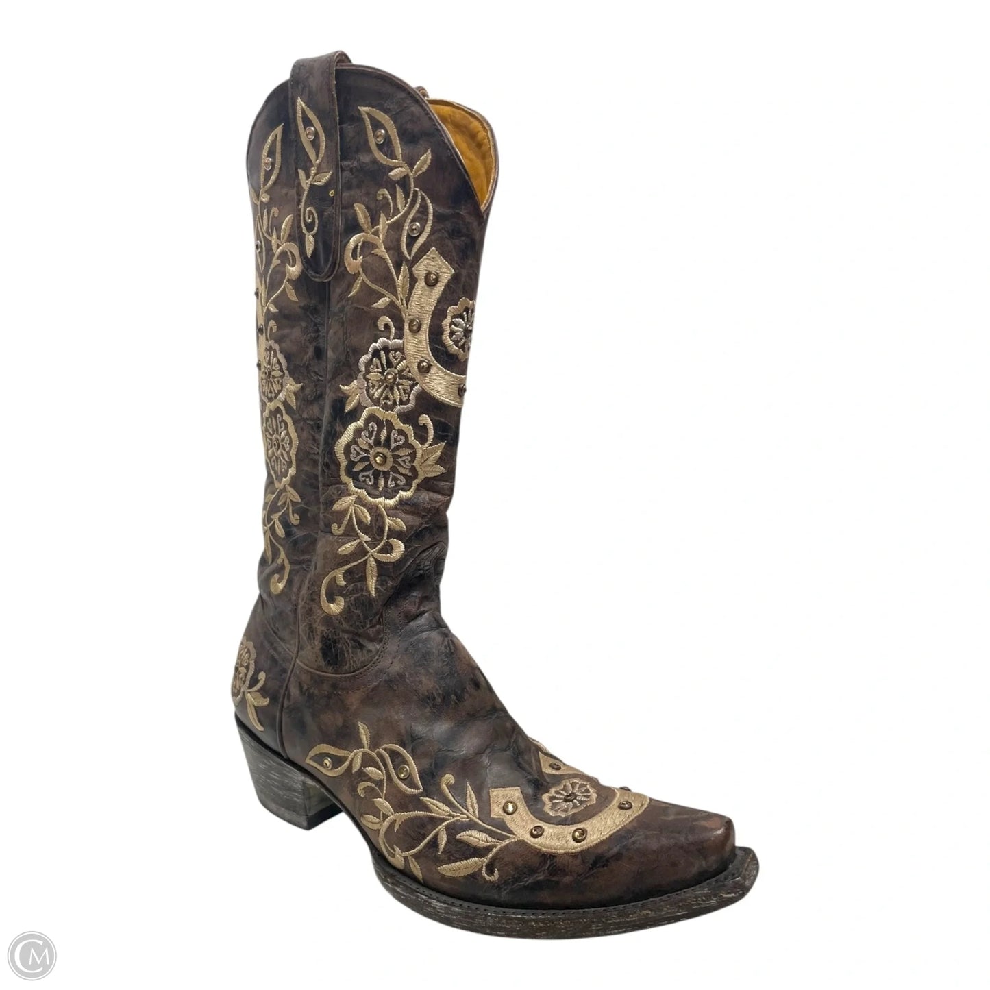 Boots Western By Old Gringo In Brown & Cream, Size: 6.5
