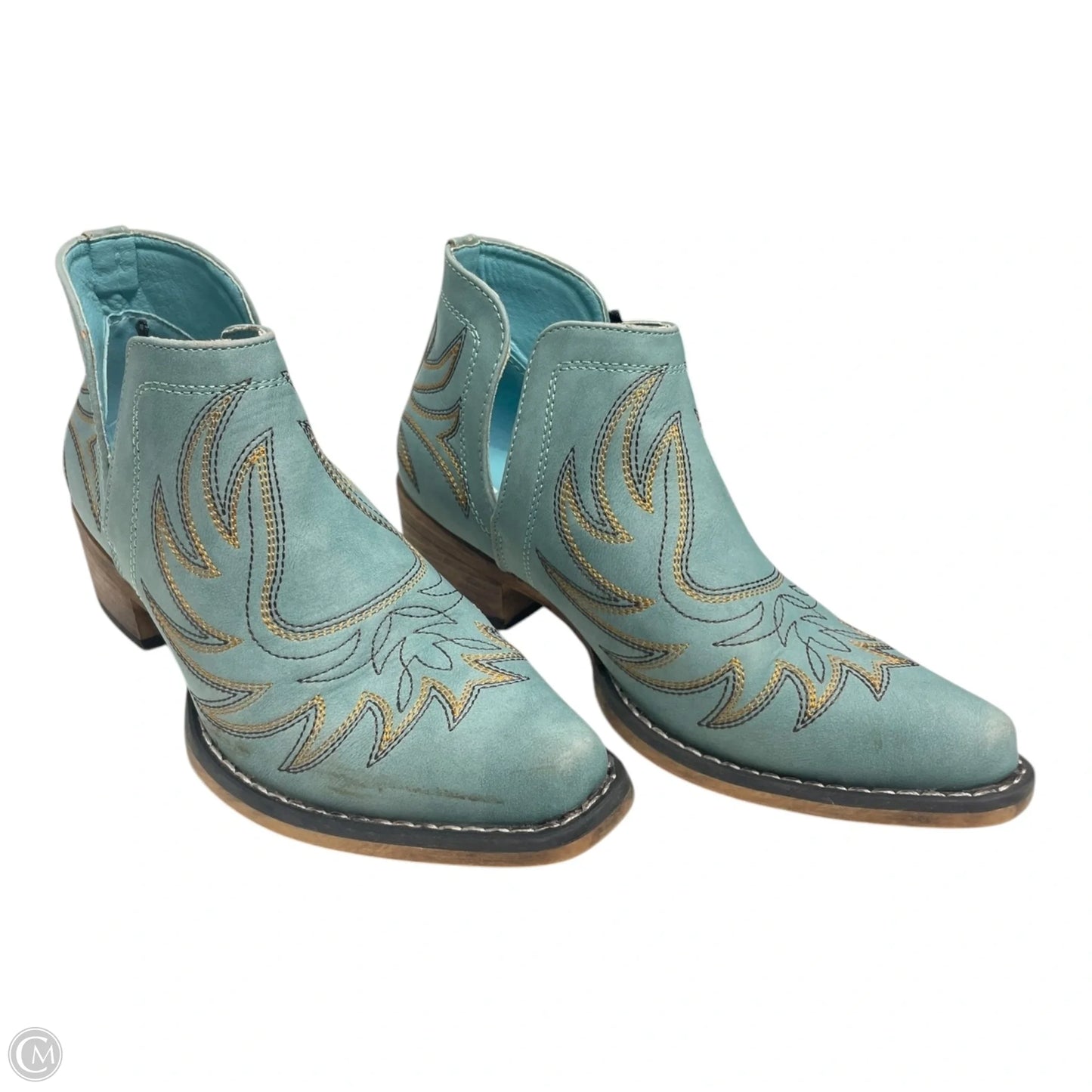 Boots Western By Roper In Aqua, Size: 6