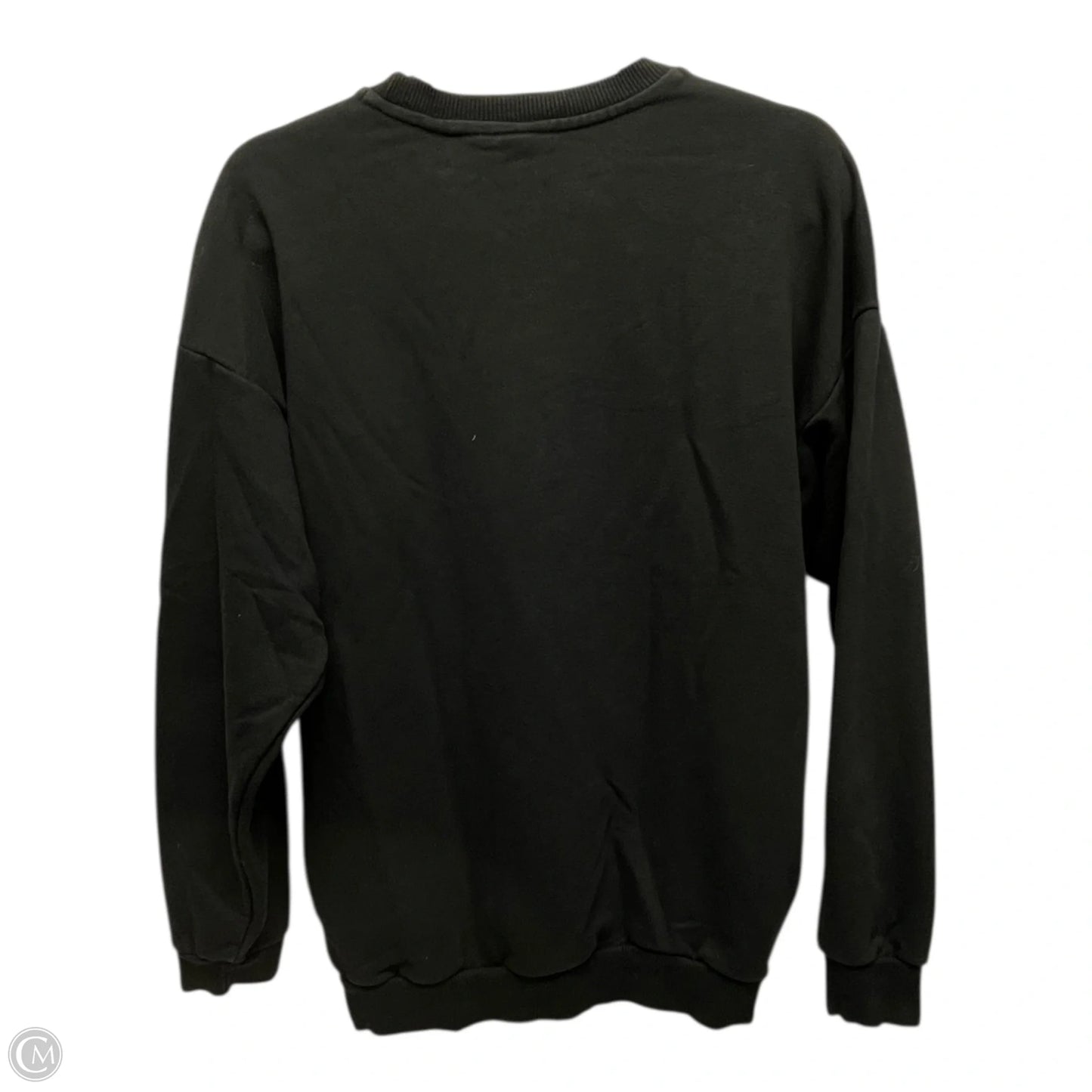 Athletic Sweatshirt Crewneck By Adidas In Black & White, Size: S