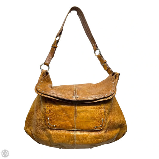 Handbag Leather By Maxx New York, Size: Medium