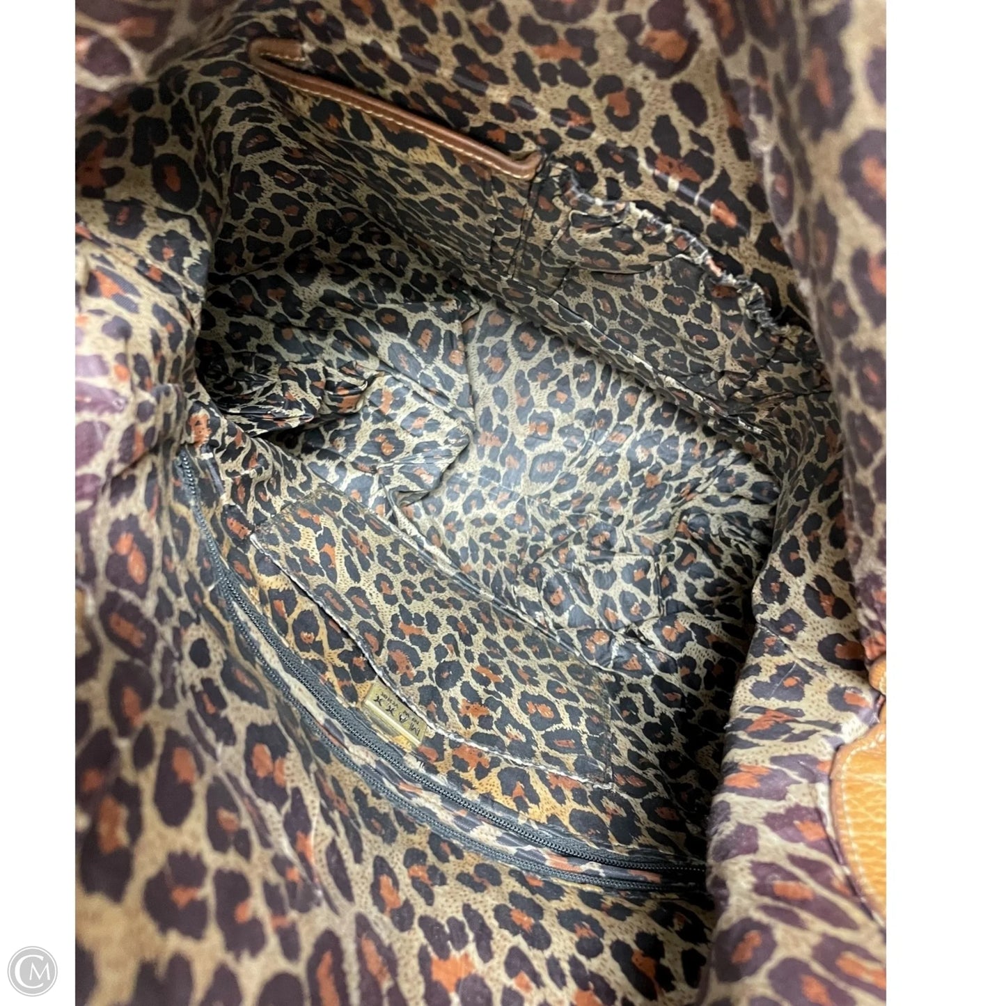 Handbag Leather By Maxx New York, Size: Medium