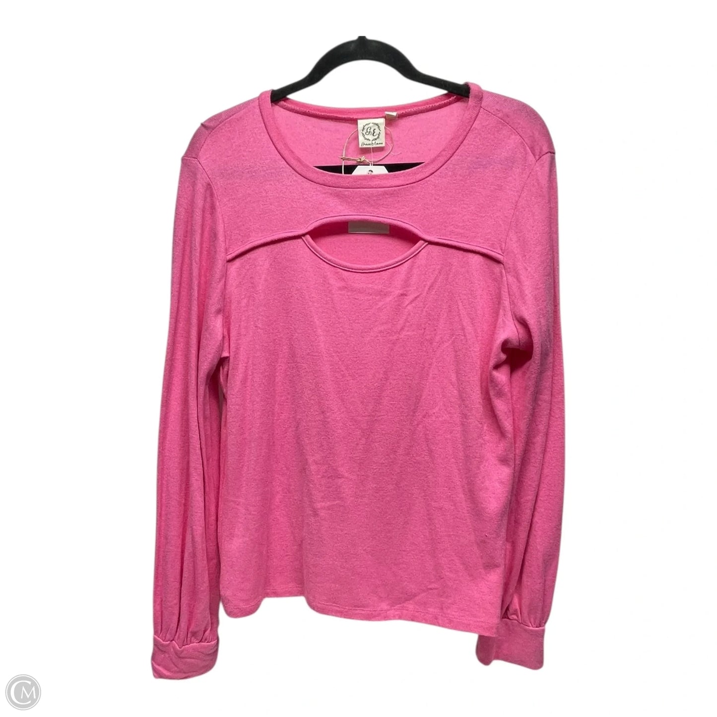 Top Long Sleeve By Clothes Mentor In Pink, Size: Xl