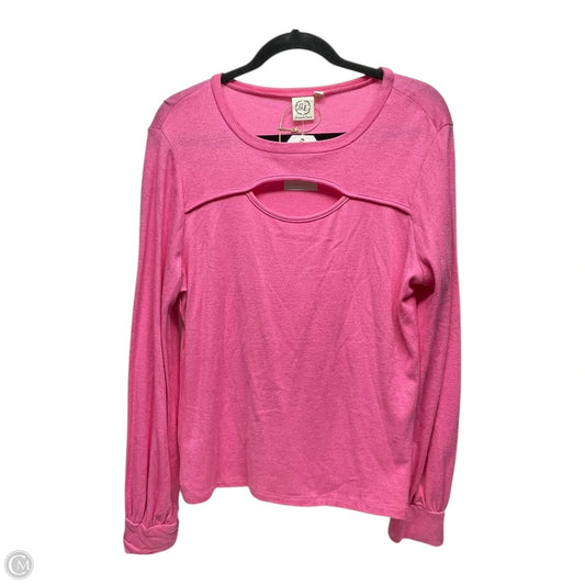 Top Long Sleeve By Clothes Mentor In Pink, Size: Xl