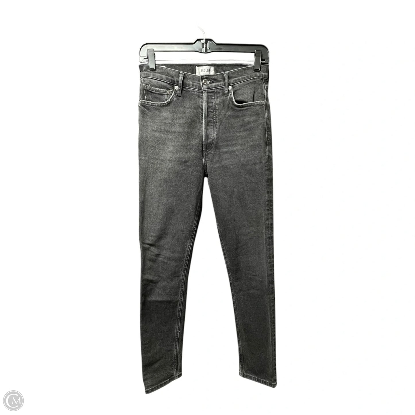 Jeans Skinny By Agolde In Black, Size: 2