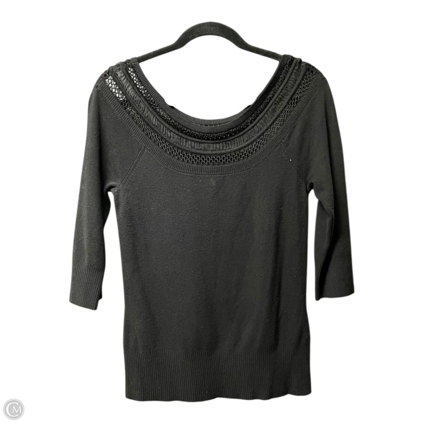 Top Long Sleeve By White House Black Market In Black, Size: M