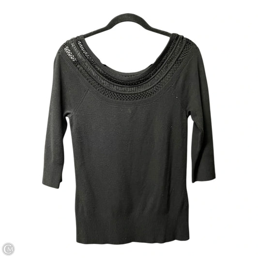 Top Long Sleeve By White House Black Market In Black, Size: M