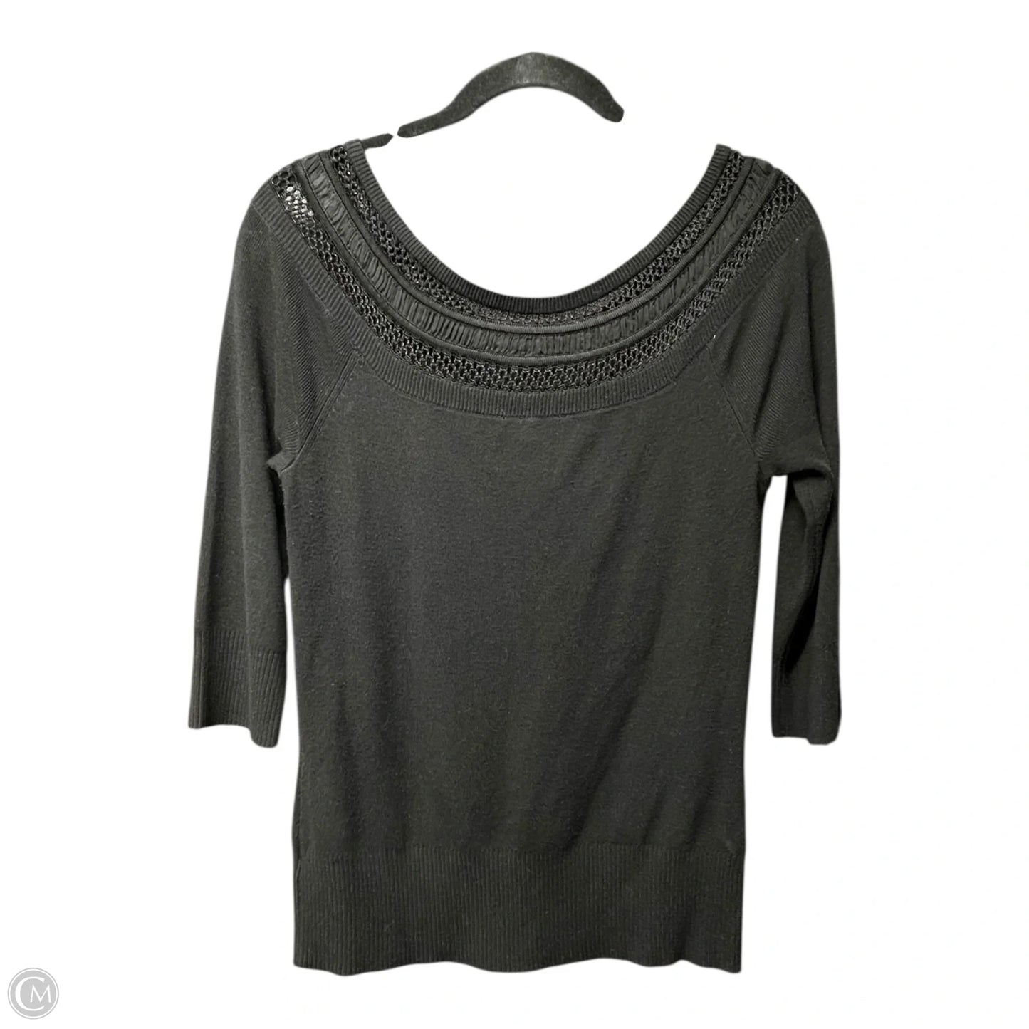 Top Long Sleeve By White House Black Market In Black, Size: M