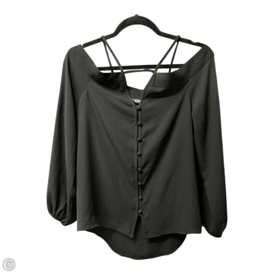 Top Long Sleeve By Express In Black, Size: Xs