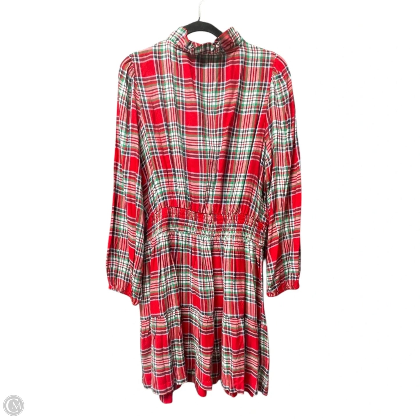 Dress Casual Midi By Crown And Ivy In Plaid Pattern, Size: L