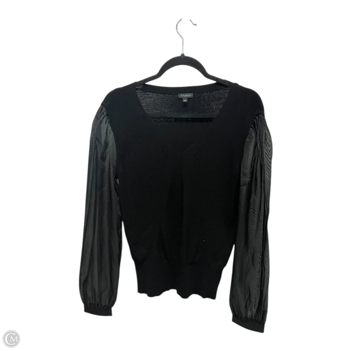 Top Long Sleeve By Talbots In Black, Size: S