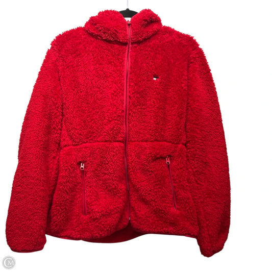 Jacket Faux Fur & Sherpa By Tommy Hilfiger In Red, Size: Xl