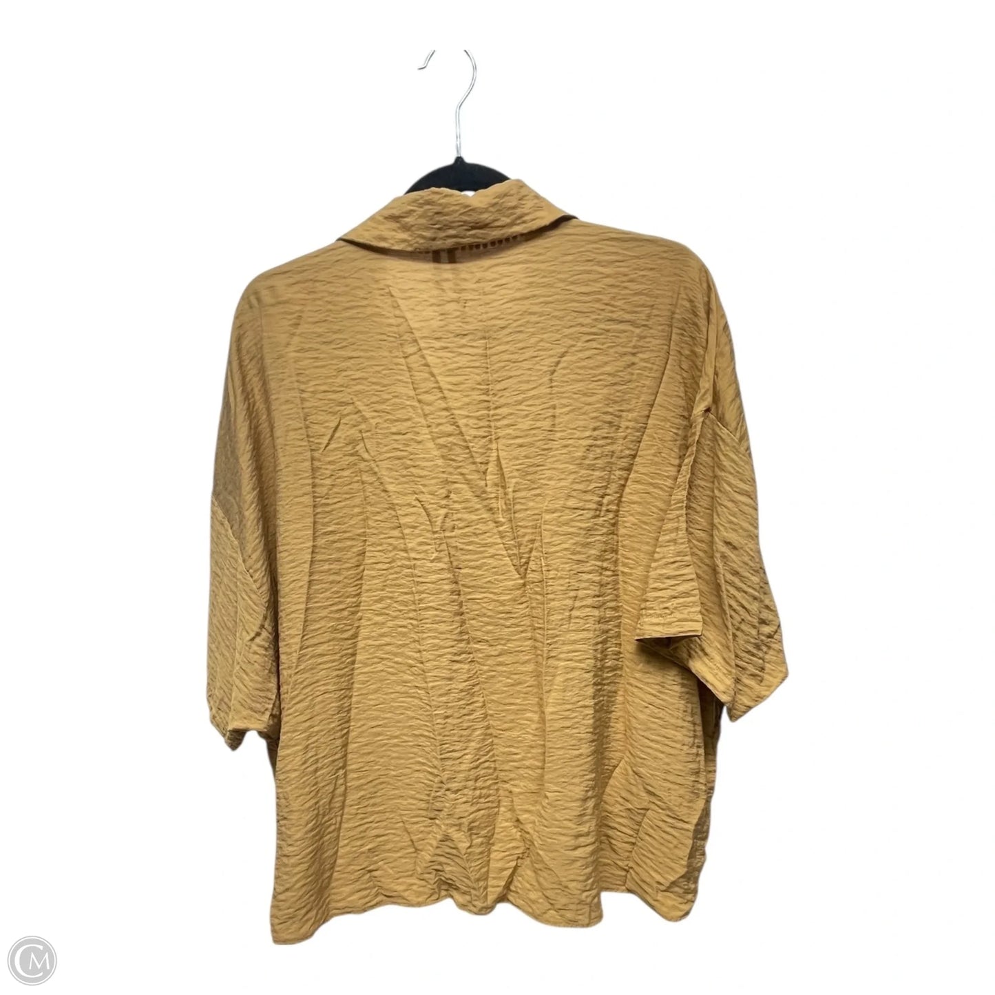 Top Short Sleeve By Anthropologie In Brown, Size: M