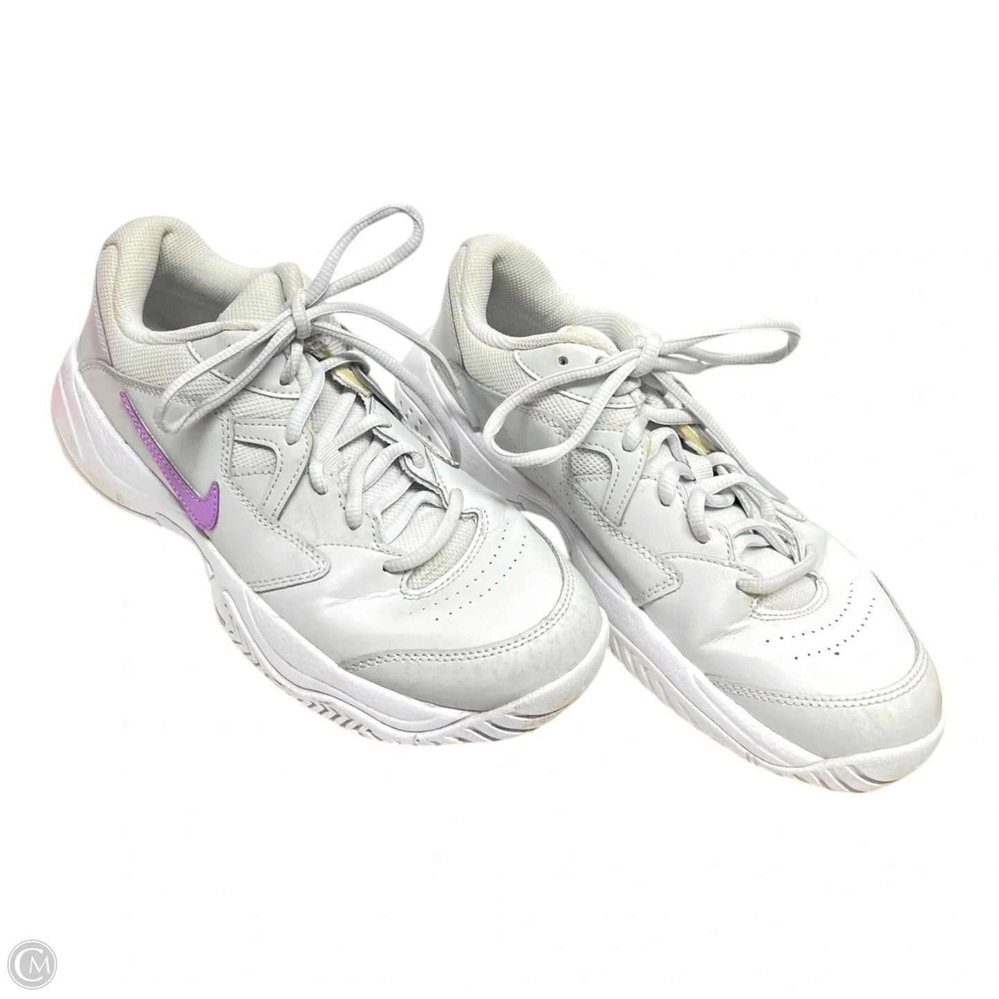 Shoes Sneakers By Nike In Grey & Purple, Size: 8