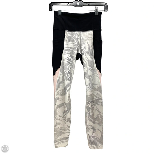 Athletic Leggings By Athleta In Black & White, Size: Xs