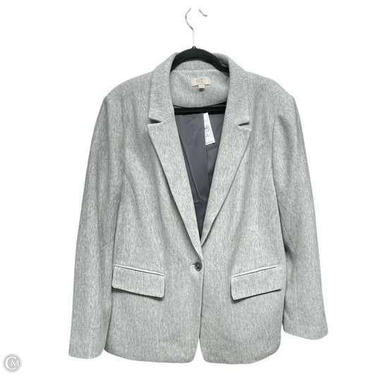 Blazer By Loft In Grey, Size: 18