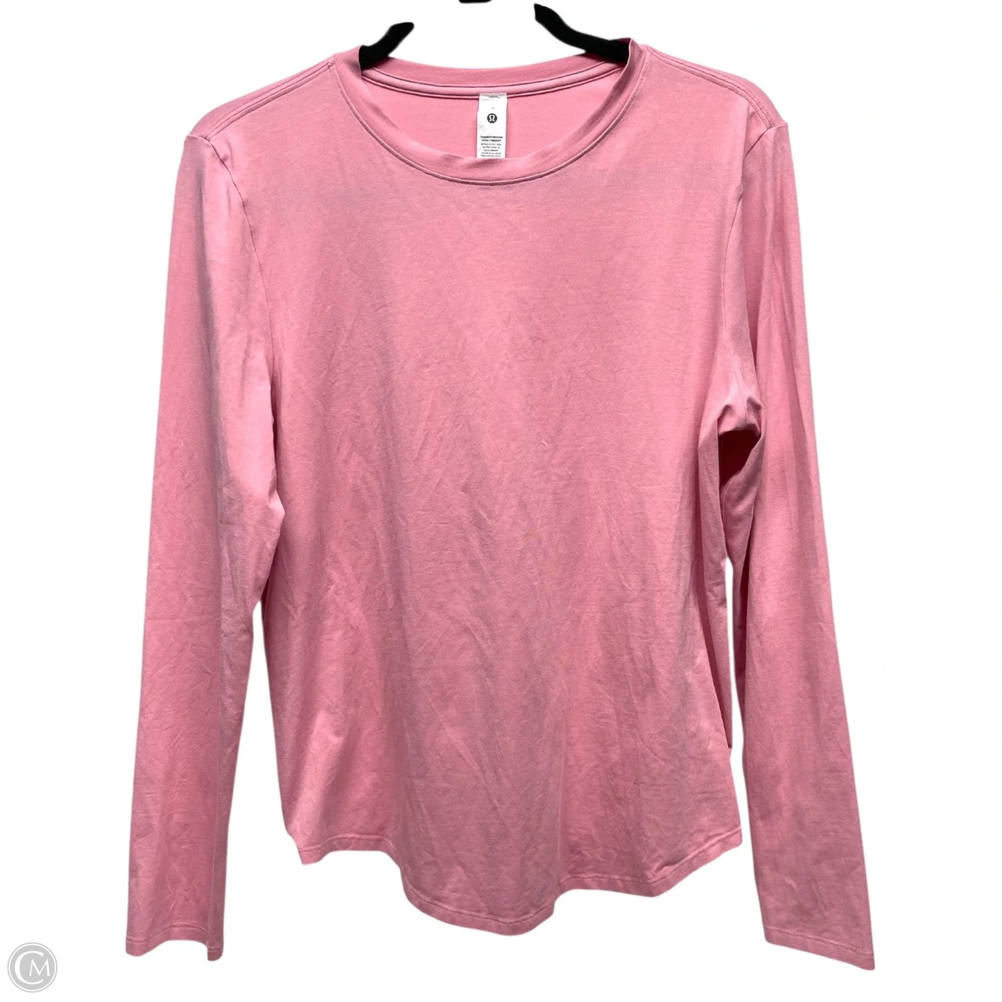 Athletic Top Long Sleeve Crewneck By Lululemon In Pink, Size: 8