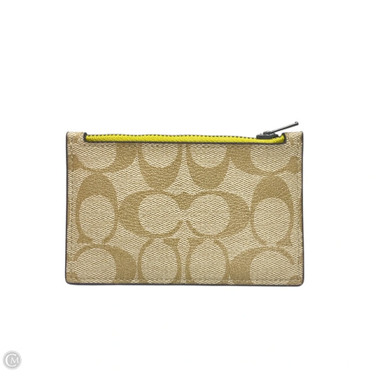 Id/card Holder Designer By Coach, Size: Small