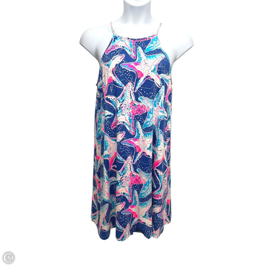 Dress Designer By Lilly Pulitzer In Blue & Pink, Size: M