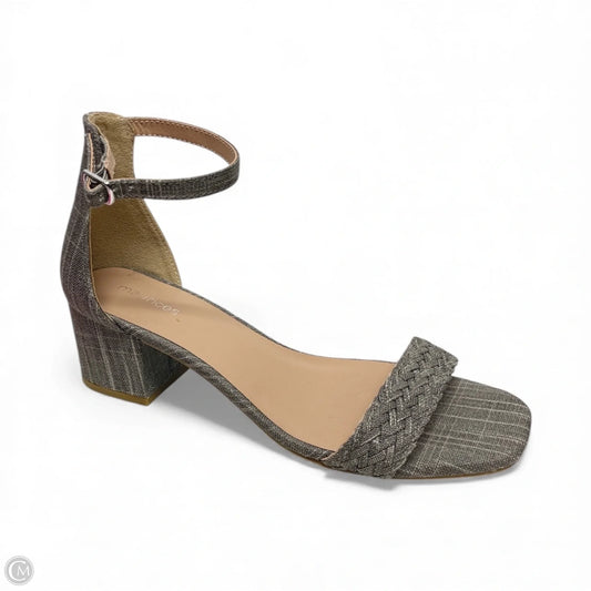 Shoes Heels Block By Maurices In Grey, Size: 8.5