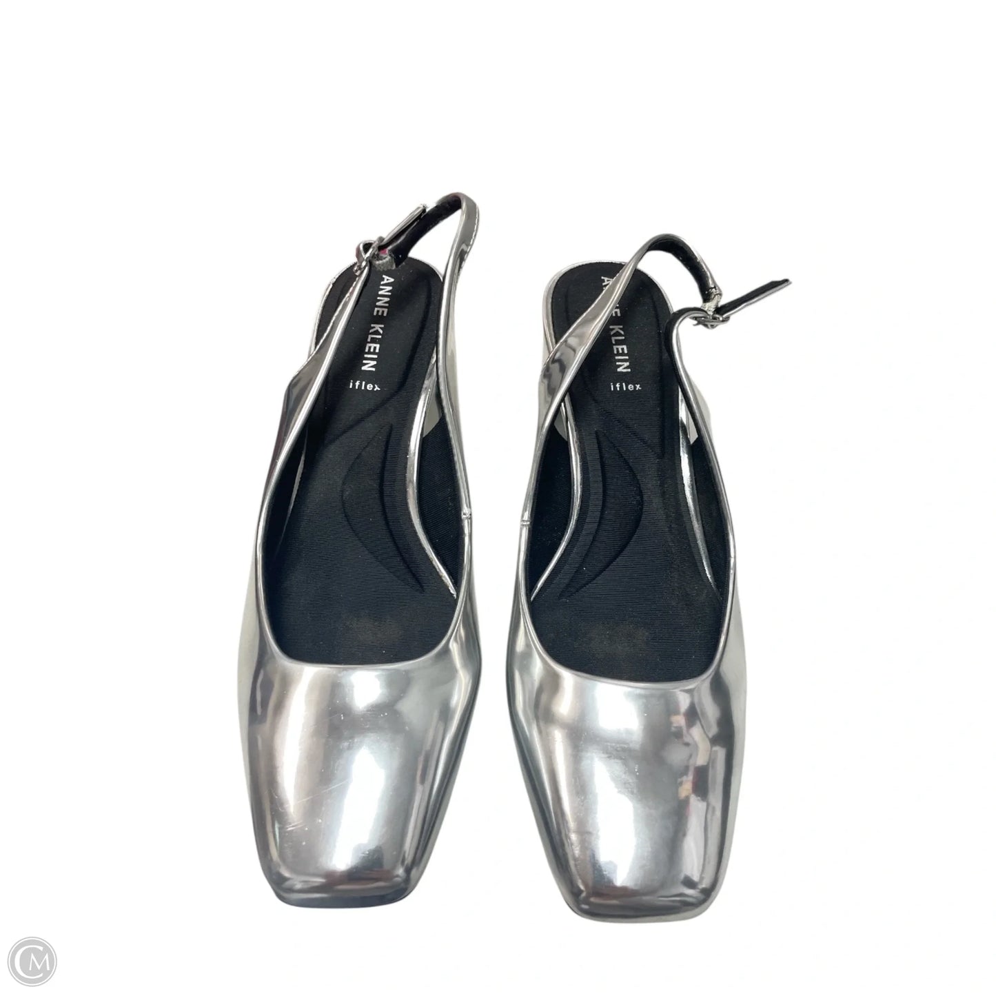 Shoes Heels Block By Anne Klein In Silver, Size: 9.5