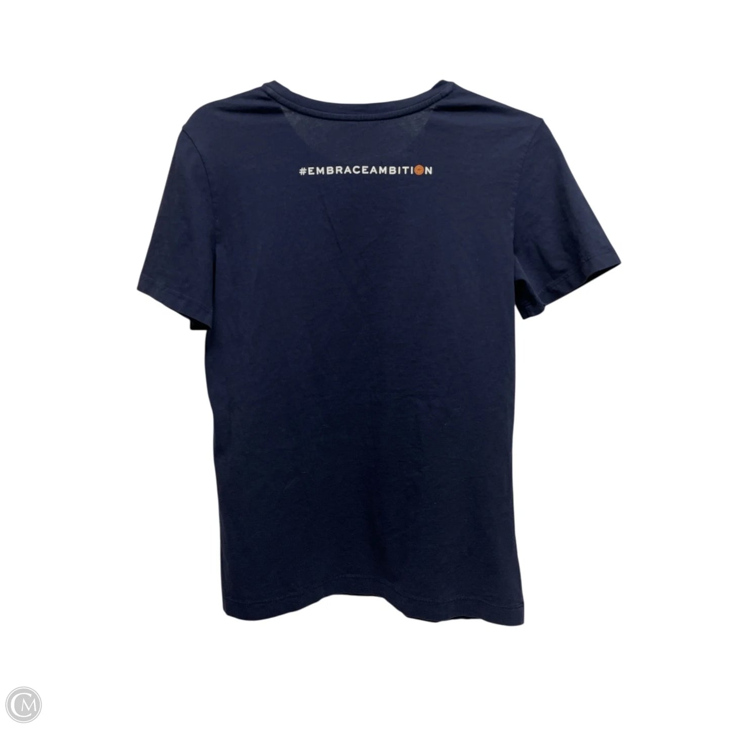 Top Short Sleeve Designer By Tory Burch In Navy, Size: S